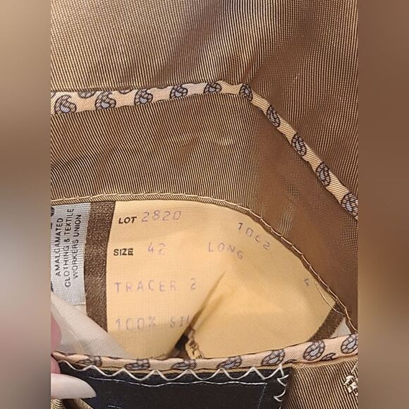 Vintage Union Made I.Magnin 70s All-over Paisley 100% Silk Sport Coat | 42 Long - Picture 7 of 10